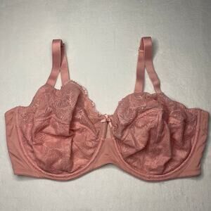 INC International concepts| Women’s plus size peach lace underwire bra